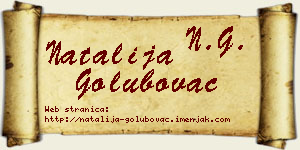 Natalija Golubovac vizit kartica